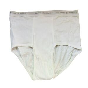 Vintage 90s Hanes Classics Mens Briefs Tighty Whities Underwear Size 40